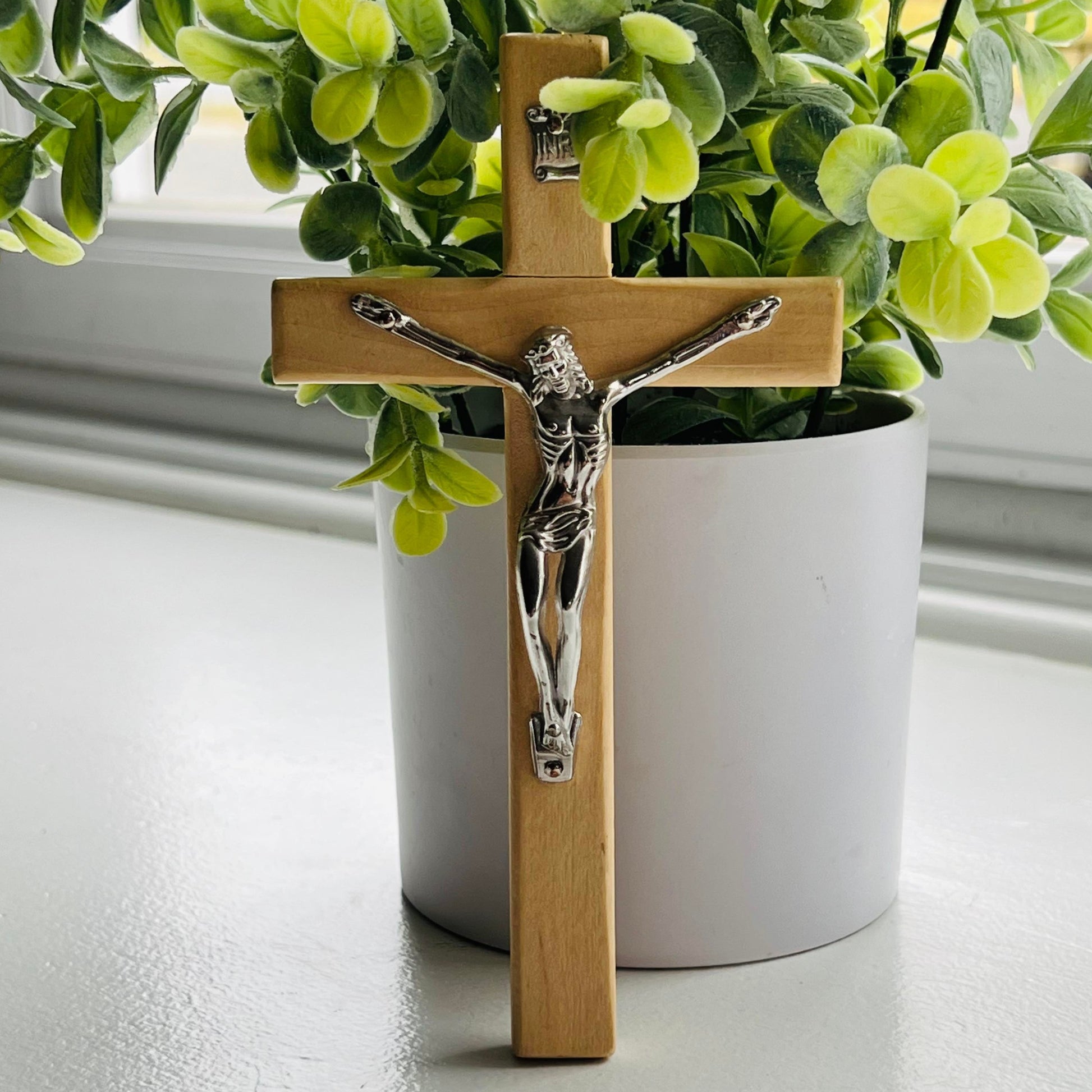 Natural Wood Crucifix