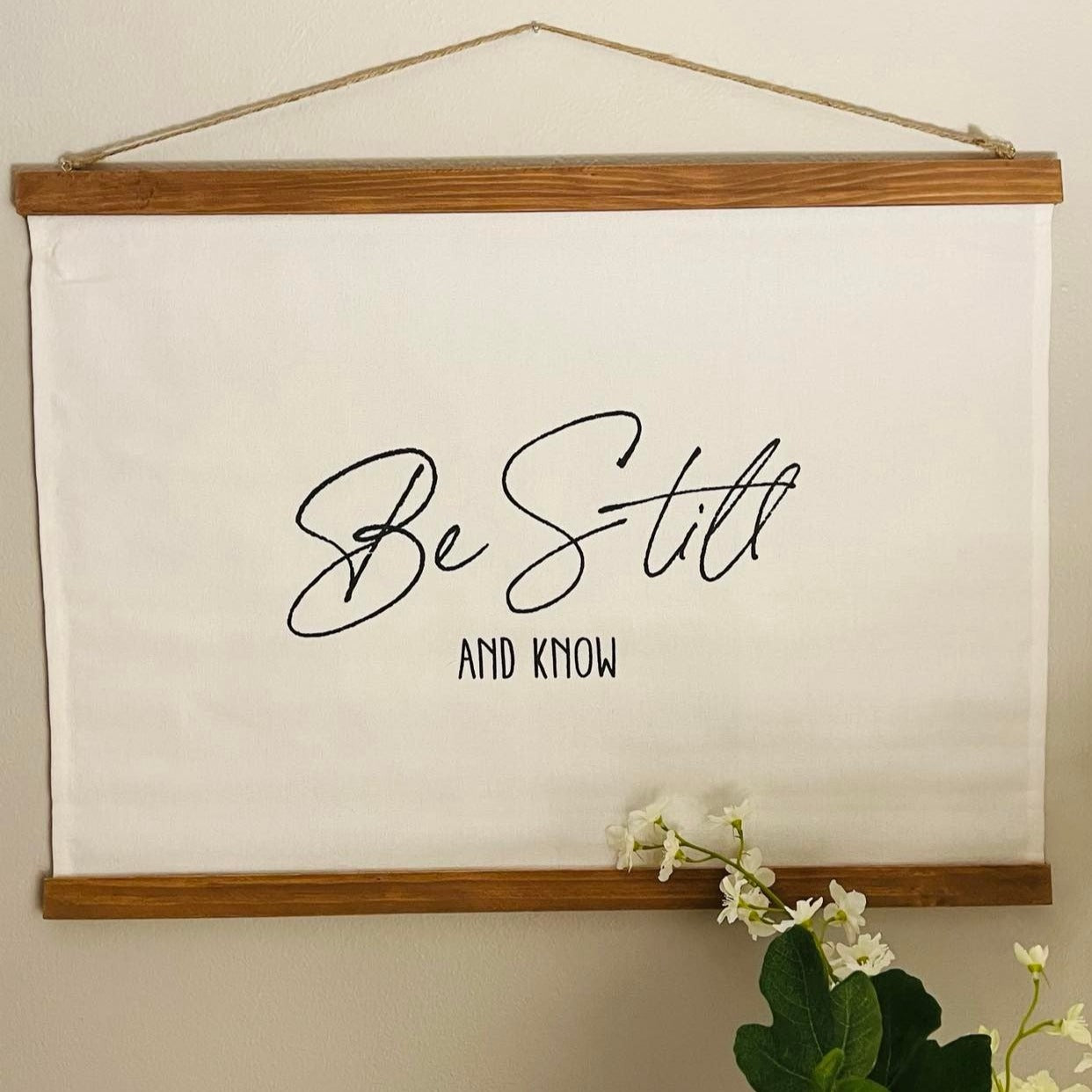 Be Still and Know Hanging Canvas
