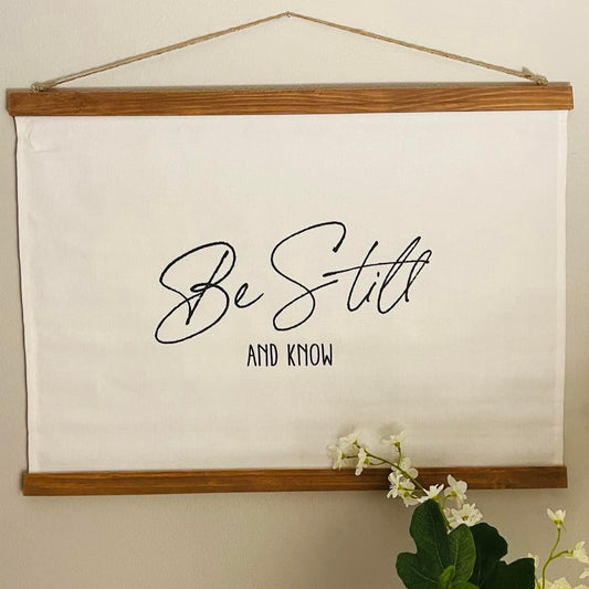 Be Still and Know Hanging Canvas